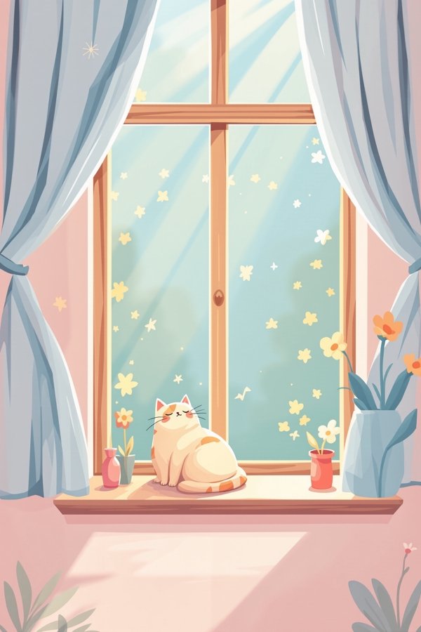 暖阳下的猫